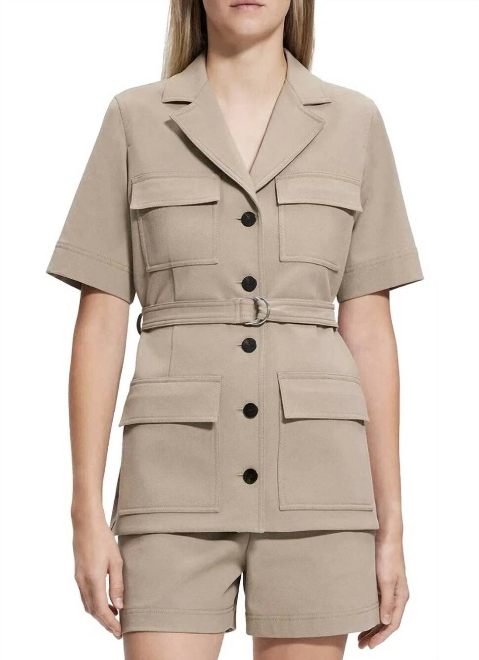 NEW THEORY safari jacket in beige